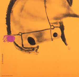 Cyrk Horse Trainer 1966 Polish Circus Poster, Danuta Zukowska - detail