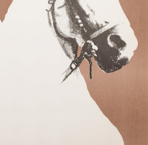 Cyrk Horses Heads 1975 Polish B1 Circus Poster, Lech Majewski - detail