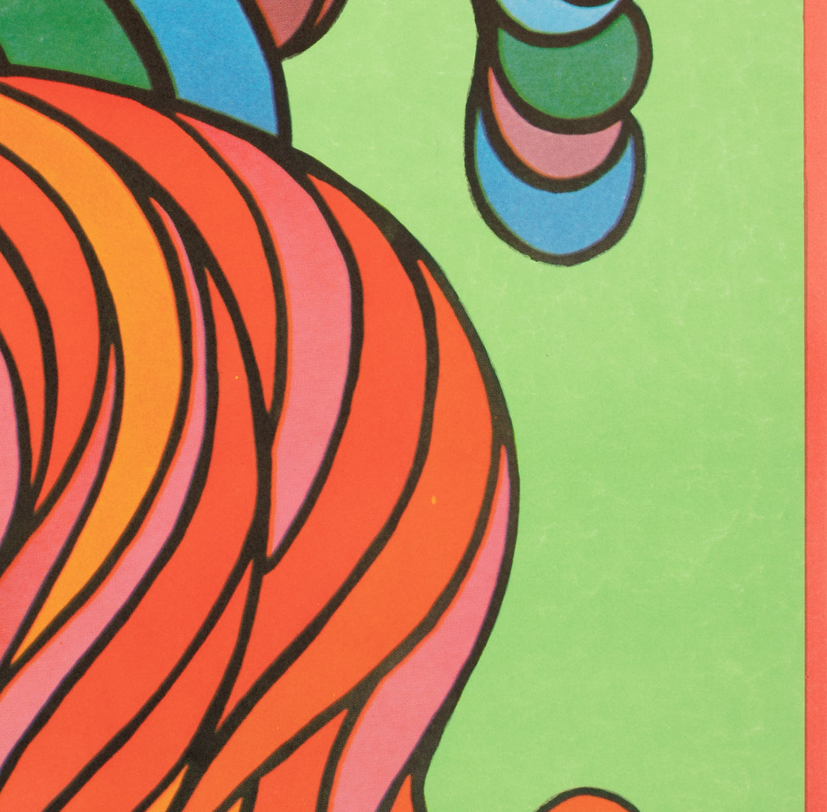 Cyrk Lion Acrobat R1978 Polish Circus Poster, Hilscher - detail