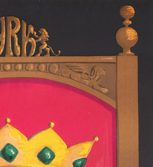 Cyrk Lion King 1975 Polish Circus Poster, Hilscher - detail