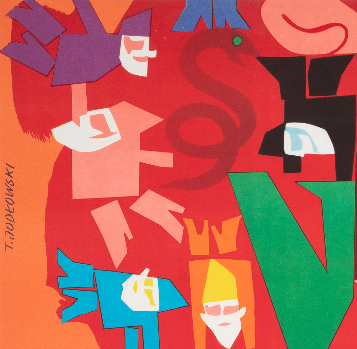 Cyrk Lion R1979 Polish Circus Poster, Jodlowski - detail