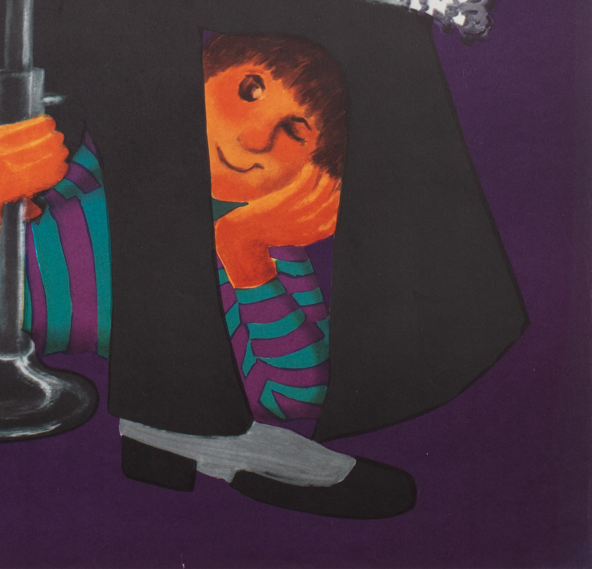 Cyrk Magician Levitatation 1975 Polish Circus Poster, Miedza-Tomaszewski - detail