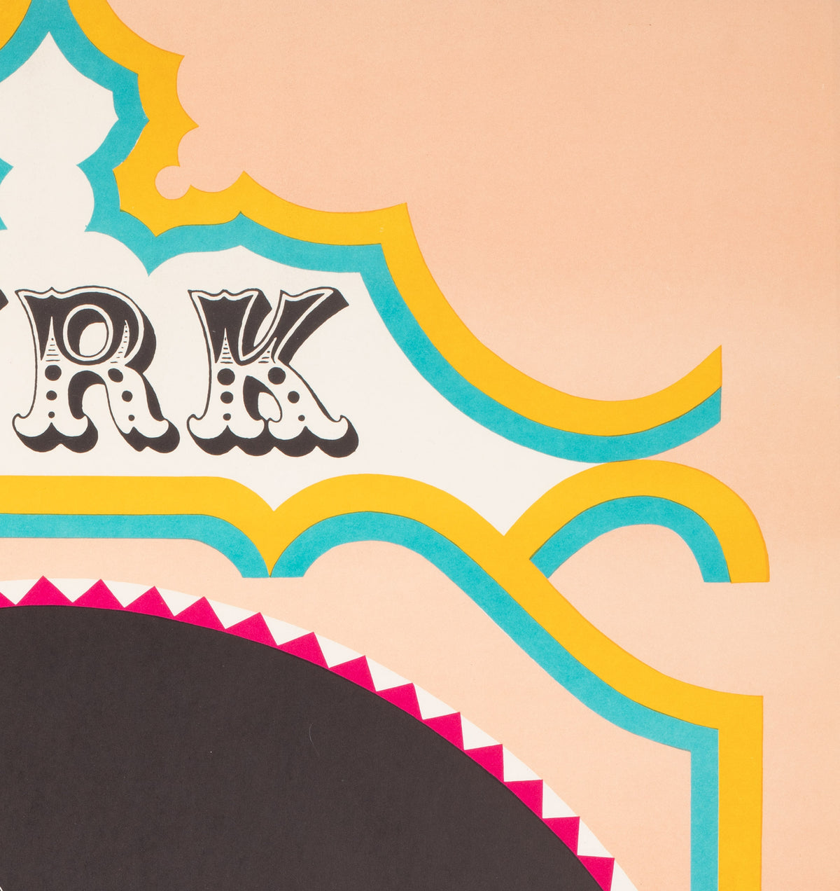 Cyrk Performing on Horseback 1970 Polish Circus Poster, Majewski - detail