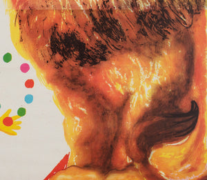 Cyrk Polish Circus Poster Clown and Lion R1982, Miedza-Tomaszewski - detail