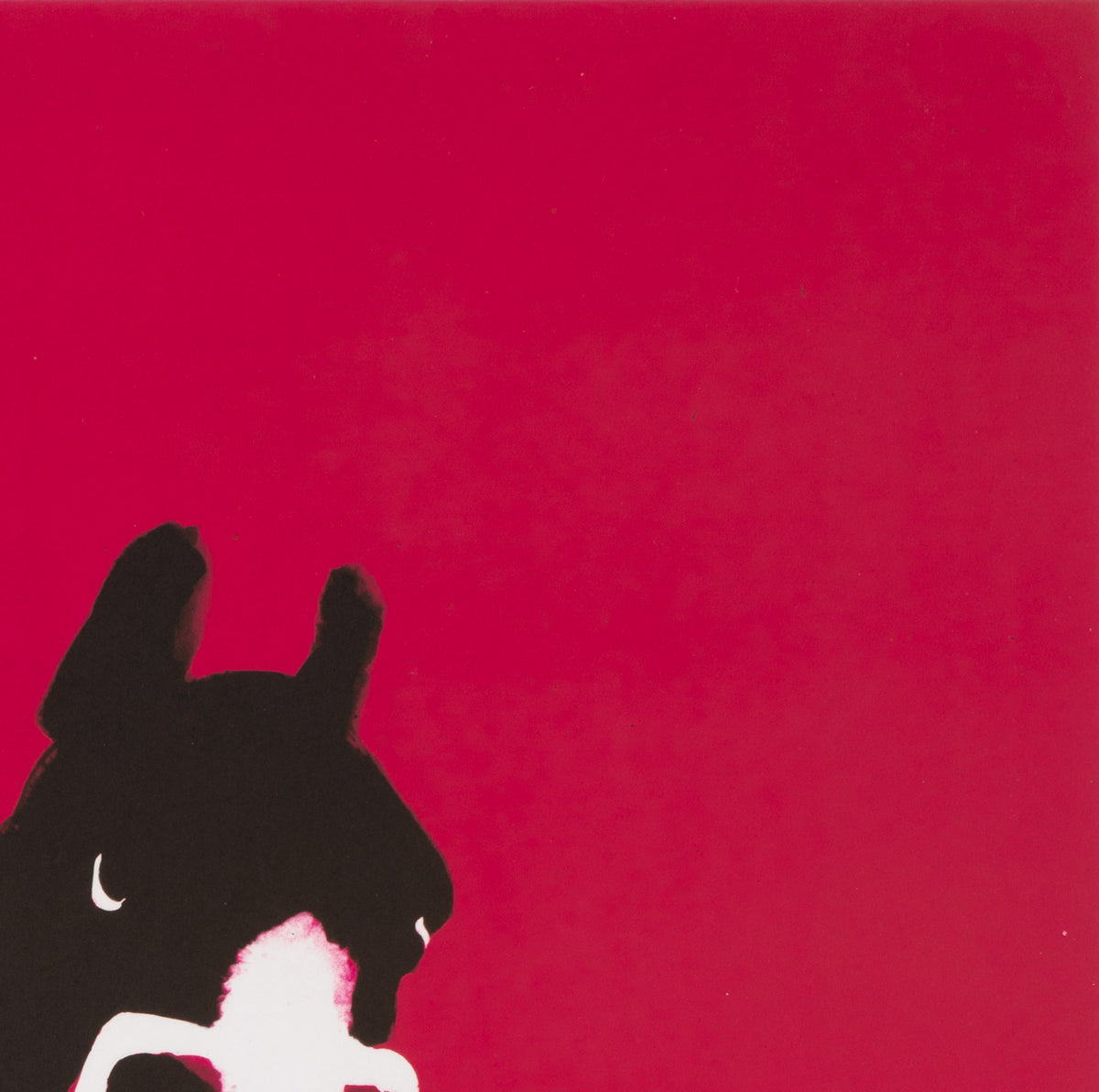 Cyrk Ringmaster Horse 1970s Polish Circus Poster, Waldemar Swierzy - detail