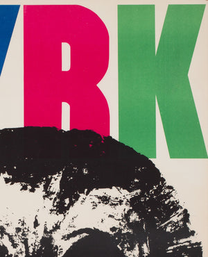 Cyrk Smoking Chimpanzee 1964 B1 Polish Circus Poster, Swierzy - detail