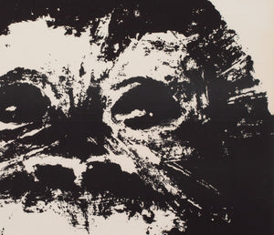 Cyrk Smoking Chimpanzee 1964 B1 Polish Circus Poster, Swierzy - detail