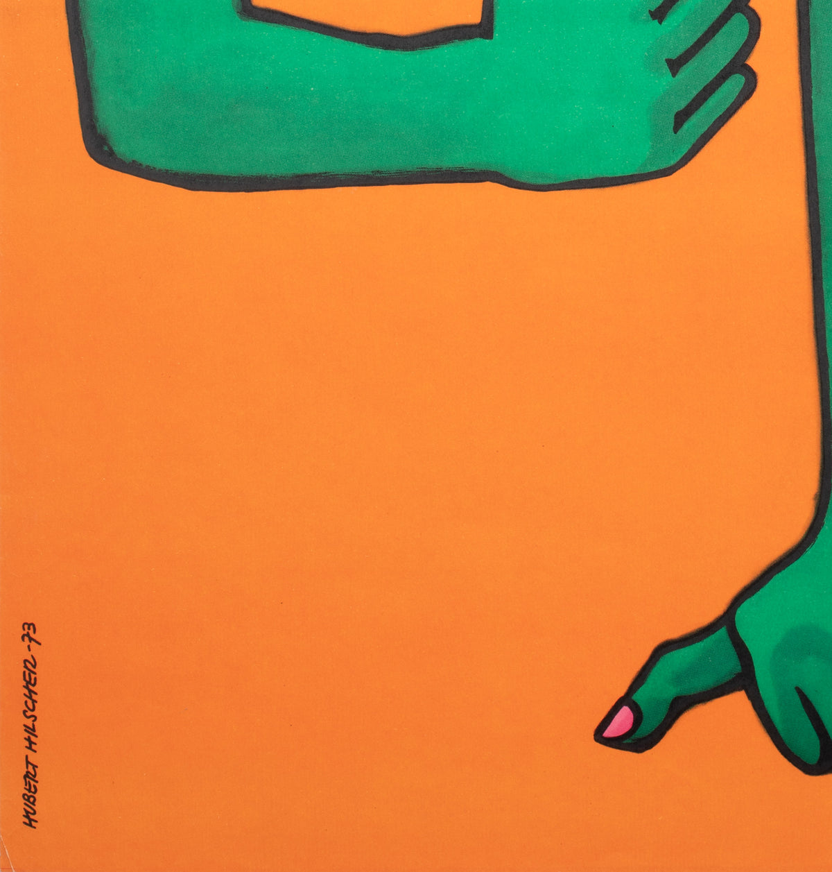 Cyrk Talking Monkey 1973 Polish Circus Poster, Hilscher - detail