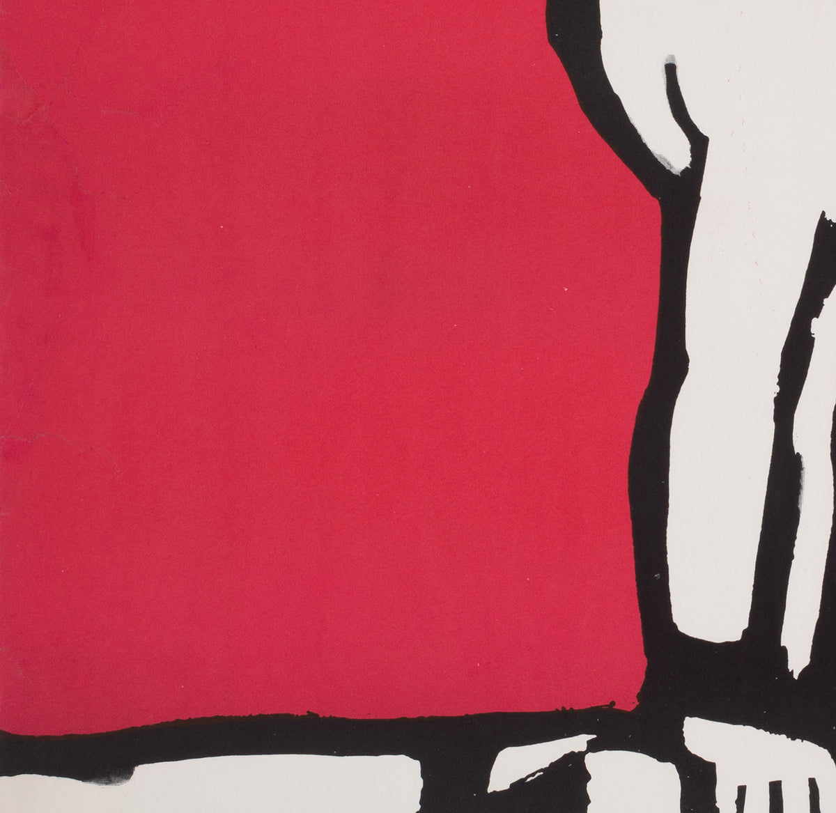 Cyrk Three Acrobats 1964 Polish Circus Poster, Gorka - detail