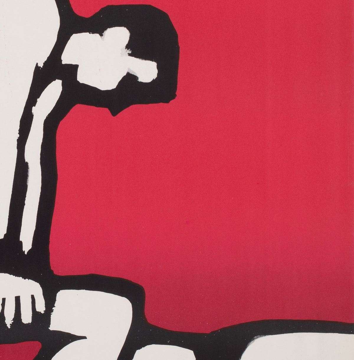 Cyrk Three Acrobats 1964 Polish Circus Poster, Gorka - detail