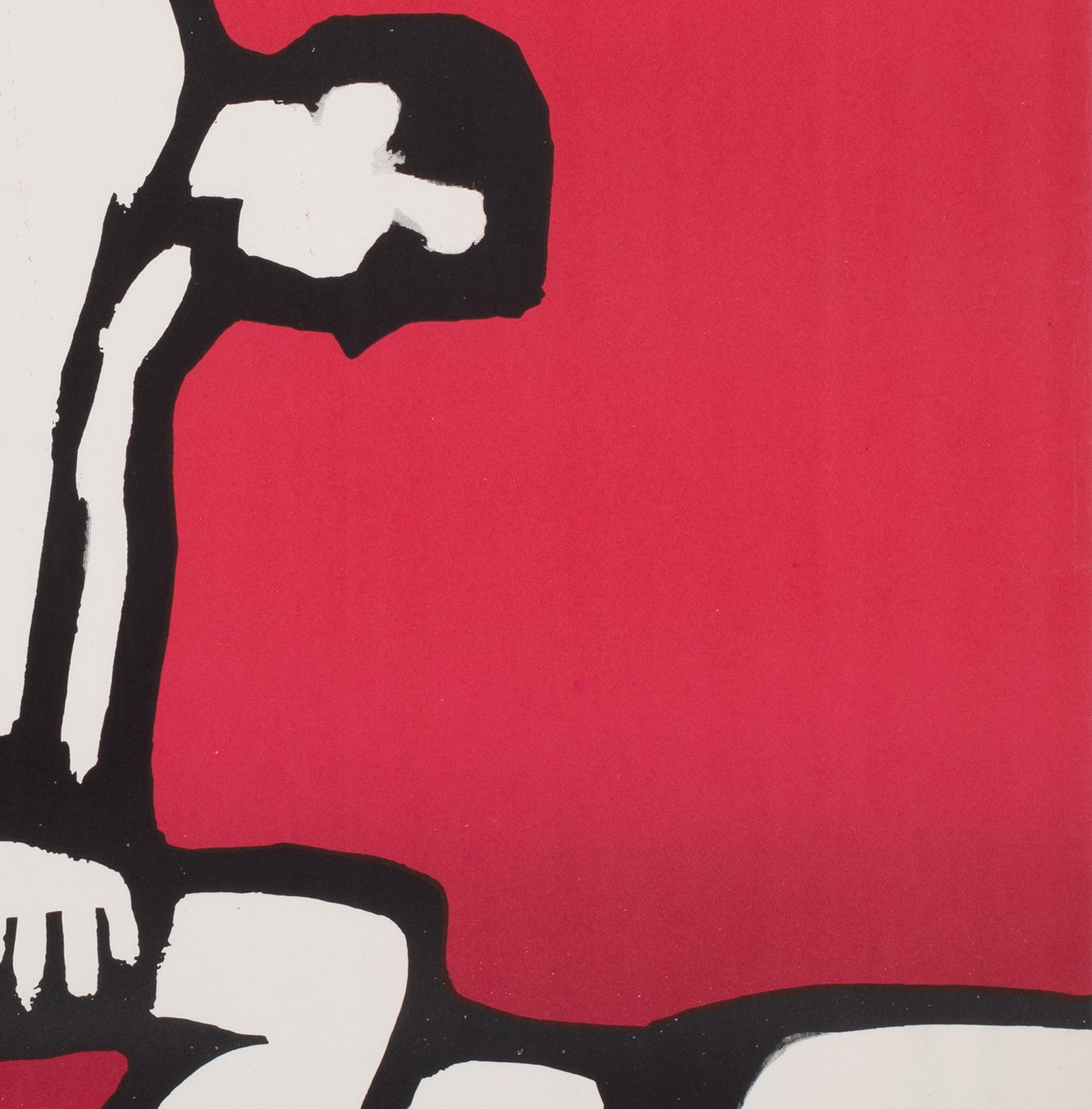 Cyrk Three Acrobats 1964 Polish Circus Poster, Gorka - detail