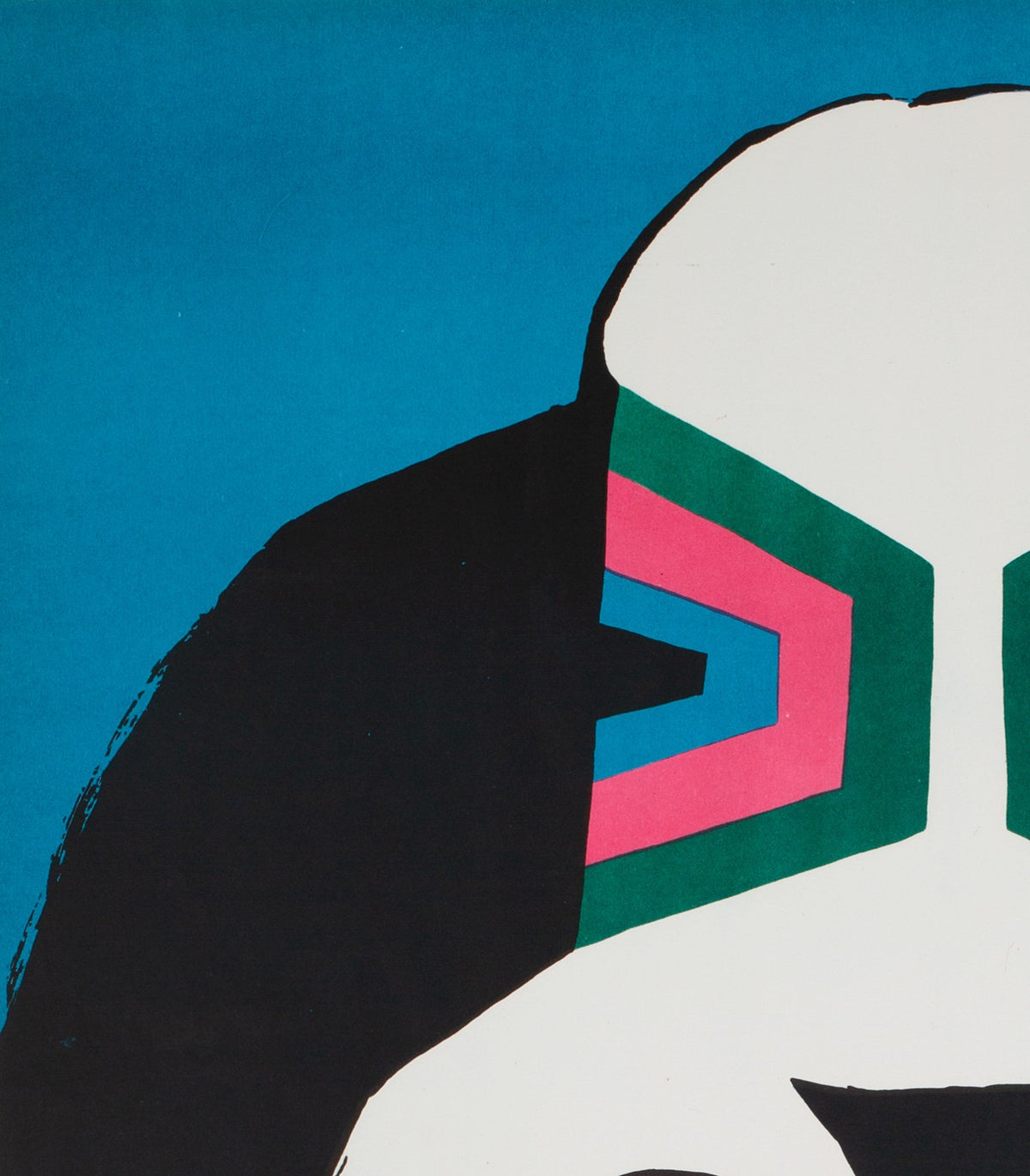 Cyrk Three Basset Hounds R1968 Polish B1 Circus Poster, Cieslewicz - detail