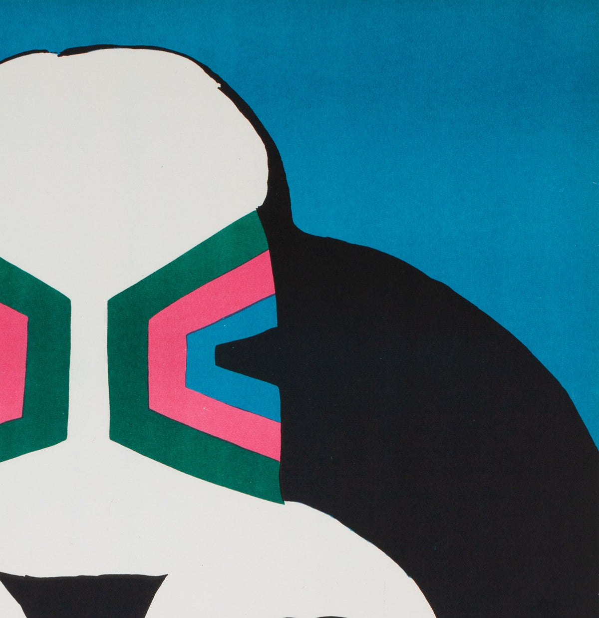 Cyrk Three Basset Hounds R1968 Polish B1 Circus Poster, Cieslewicz - detail