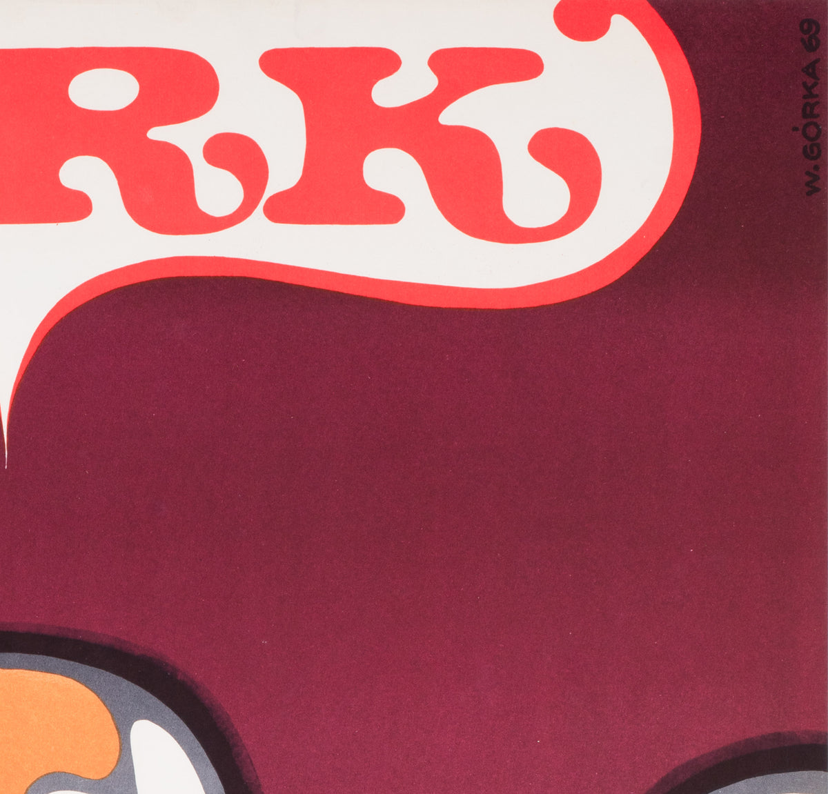 Cyrk Three Beagles 1969 Polish B1 Circus Poster, Wiktor Gorka - detail