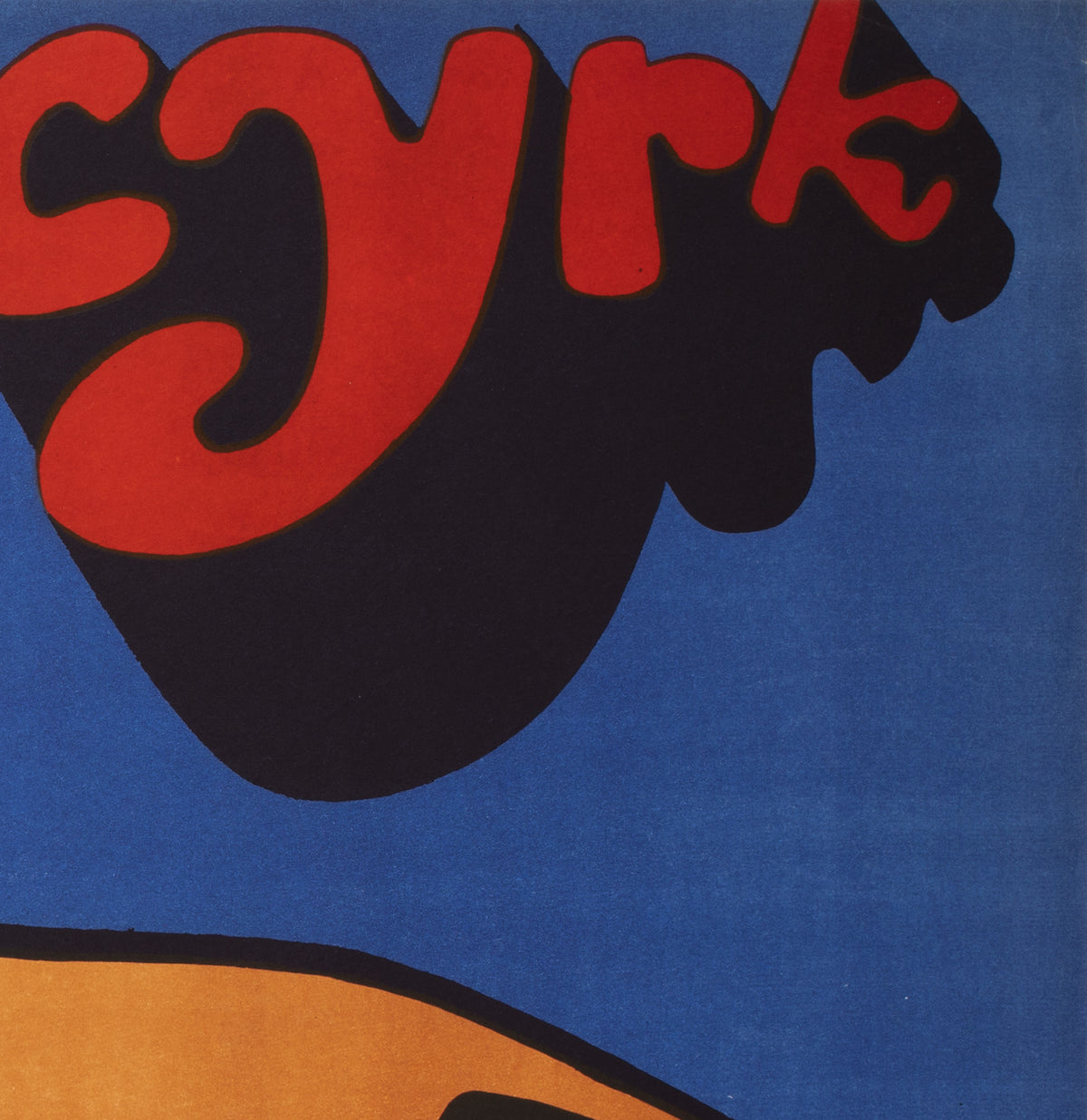Cyrk Polish Circus Poster 3 Lions 1970, Jodlowski - detail