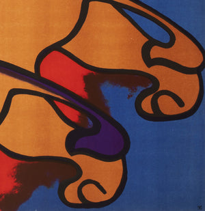 Cyrk Polish Circus Poster 3 Lions 1970, Jodlowski - detail