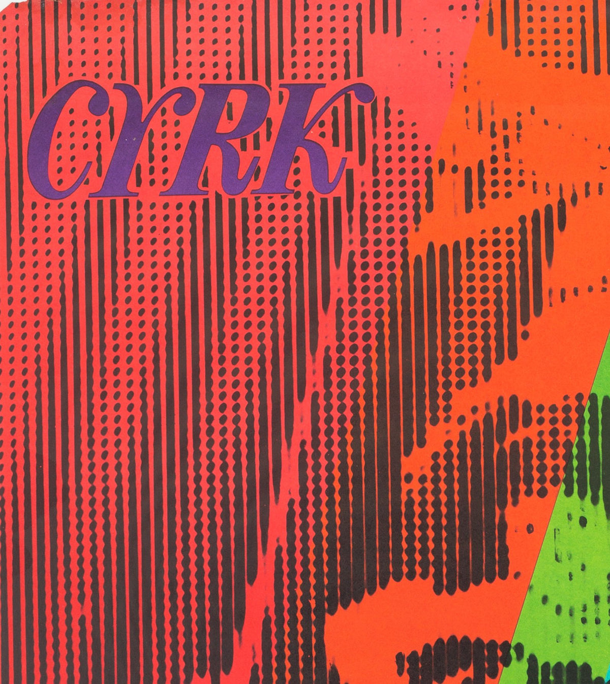 Cyrk Trapeze R1976 Polish B1 Circus Poster, Gustaw Majewski - detail