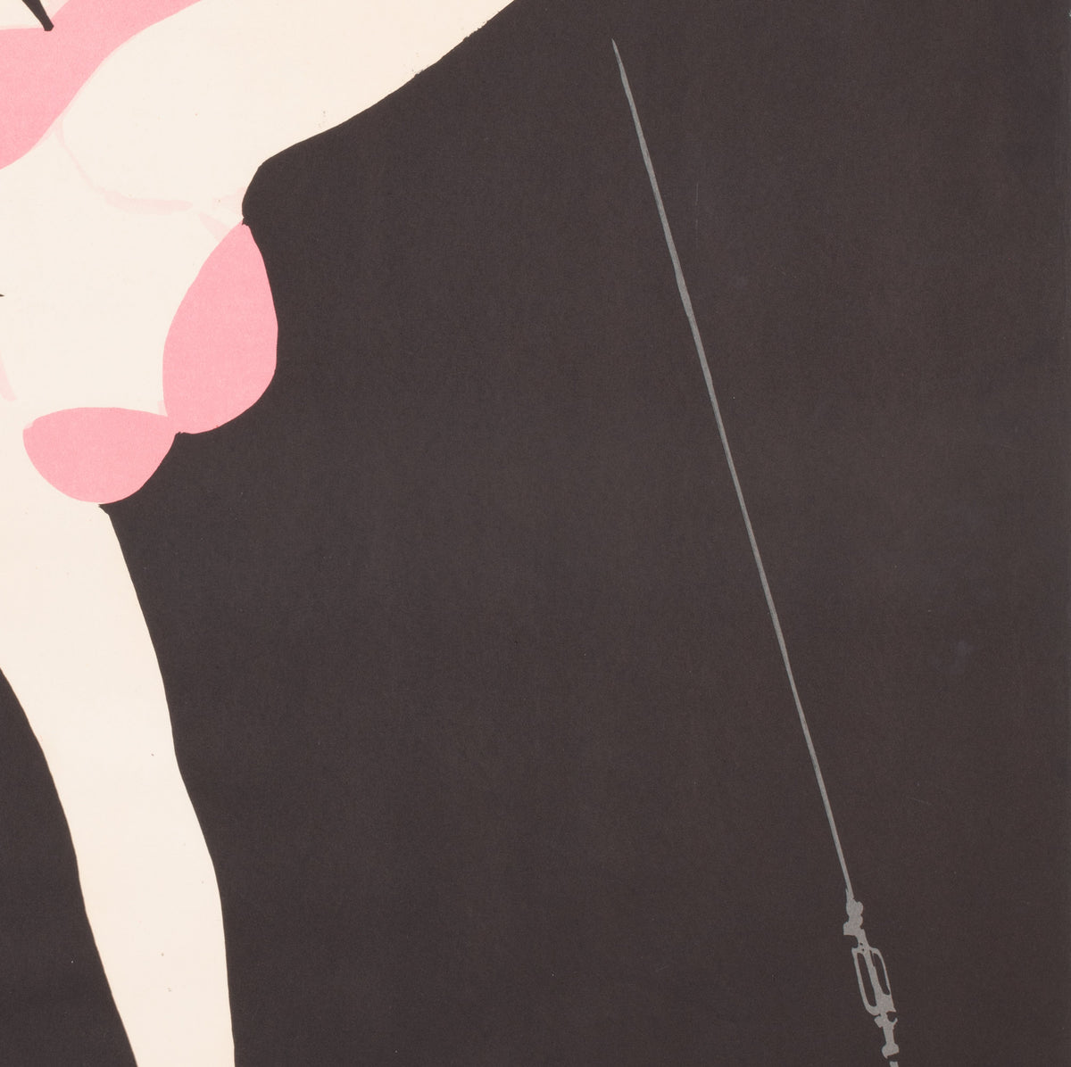 Cyrk Trapeze Aerialist 1967 Polish Circus Poster, Hilscher - detail
