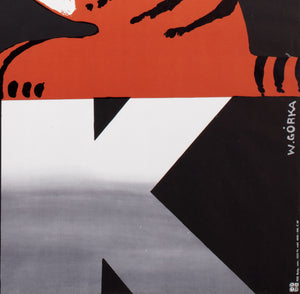 Cyrk Two Tigers R1979 Polish Circus Poster, Gorka - detail