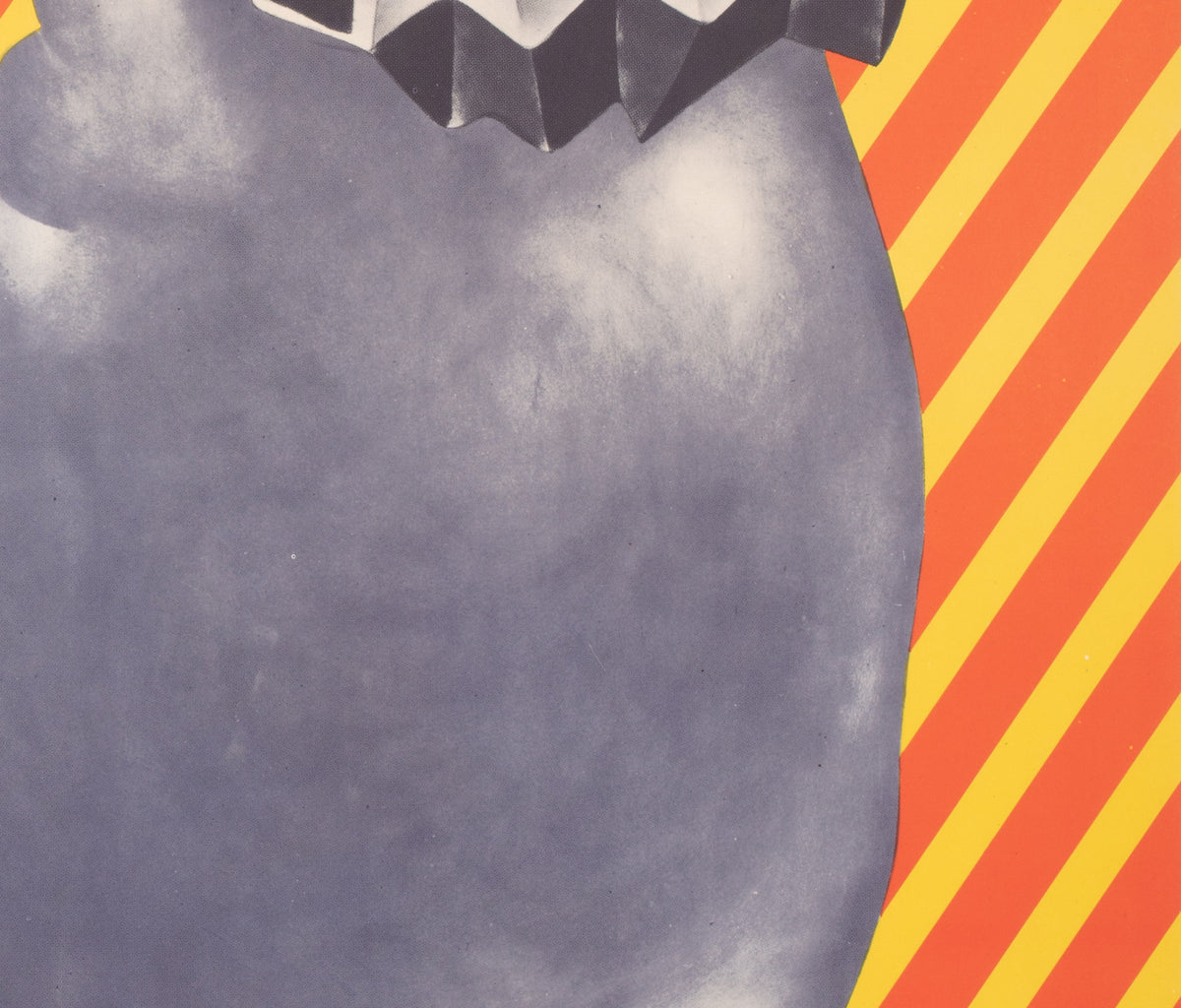 Cyrk Walrus Playing Accordion 1975 Polish Circus Poster, Zukowska - detail