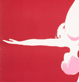 Cyrk Woman on Tightrope 1967 Polish Circus Poster, Gorka - detail