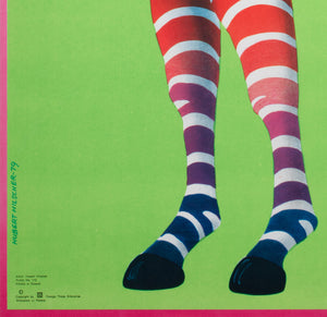 Cyrk Zebra Acrobat R1979 Polish Circus Poster, Hilscher - detail