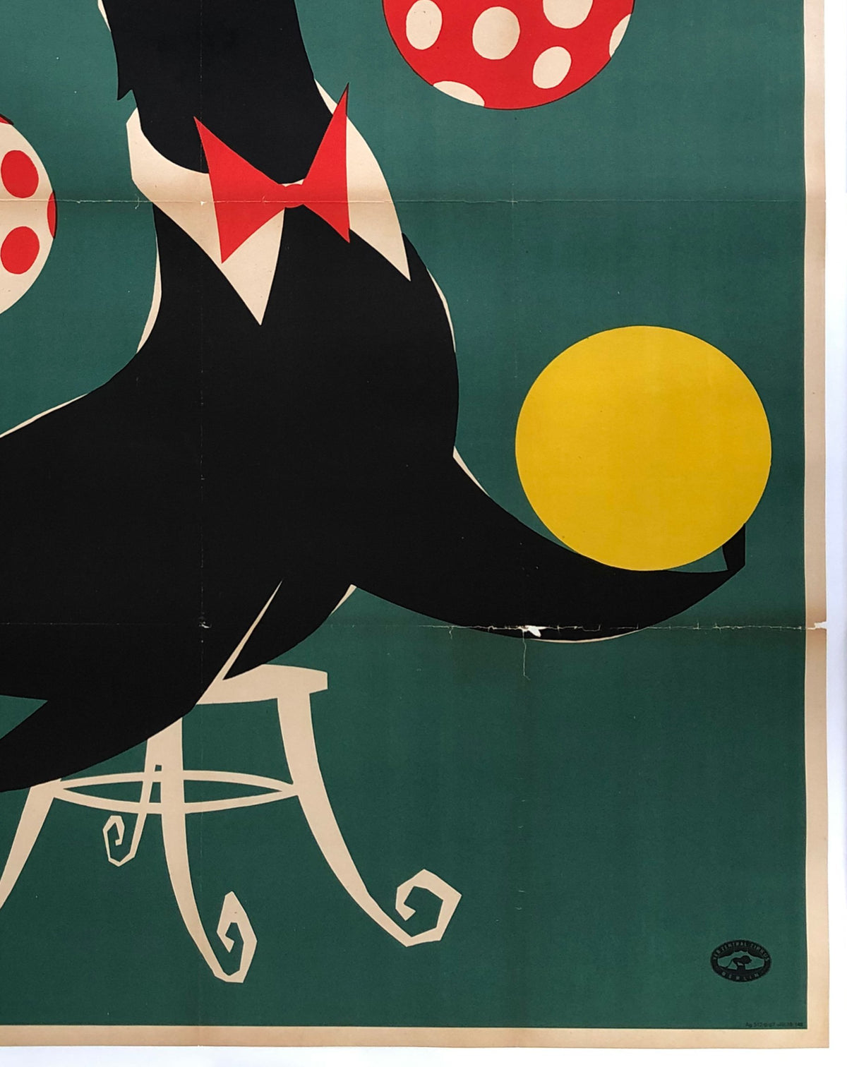 DDR Busch Circus 1967 Juggling Seal Poster - detail