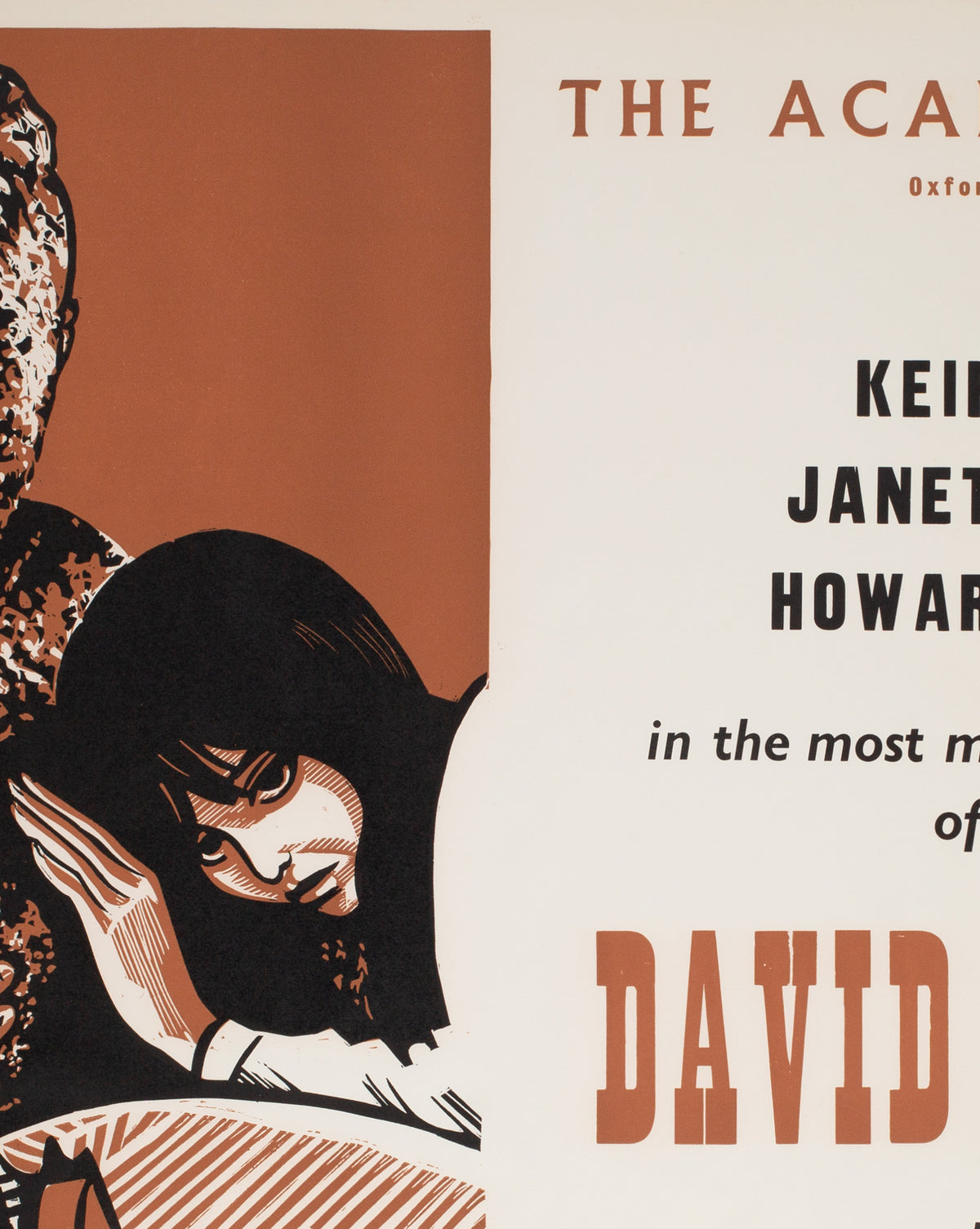 David and Lisa 1963 Academy Cinema UK Quad Film Poster, Strausfeld - detail