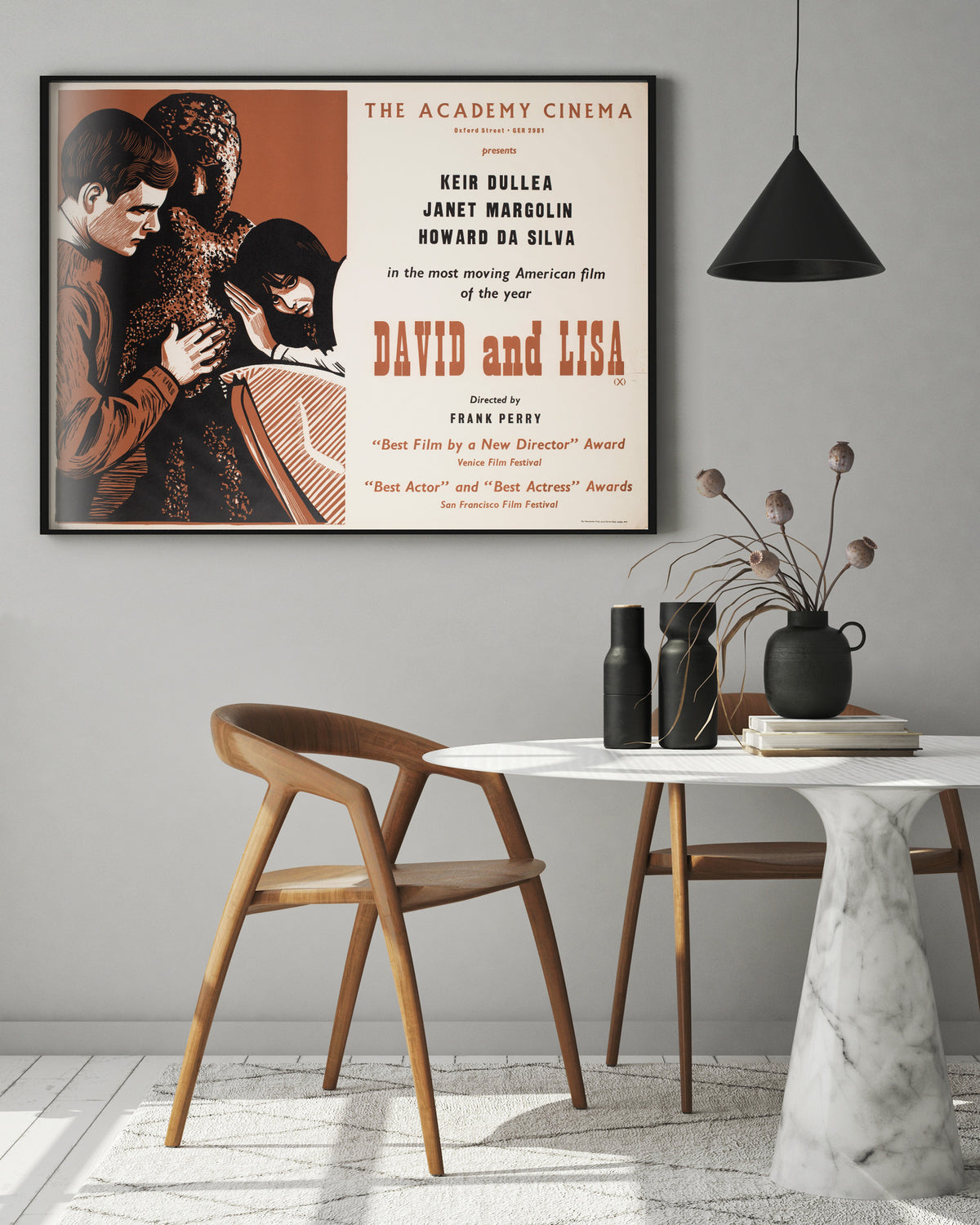 David and Lisa 1963 Academy Cinema UK Quad Film Poster, Strausfeld