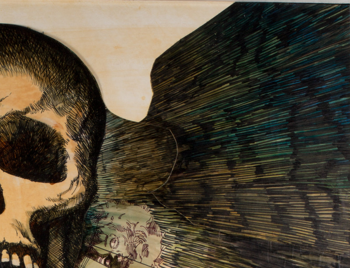 Original Death Line 1973 Concept Artwork by Vic Fair - detail