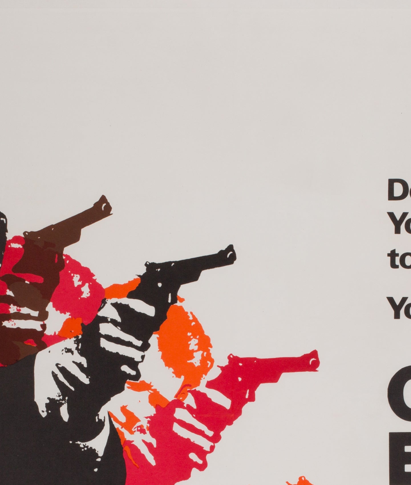 Dirty Harry 1971 UK Quad Film Poster