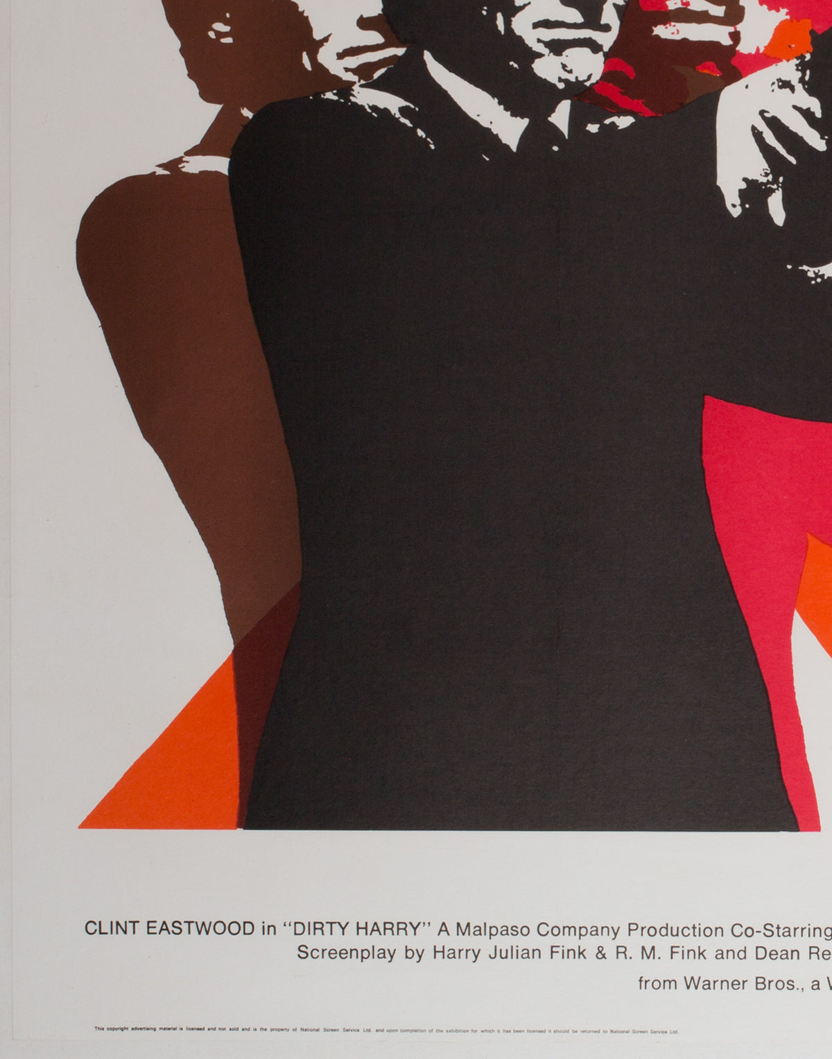 Dirty Harry 1971 UK Quad Film Poster