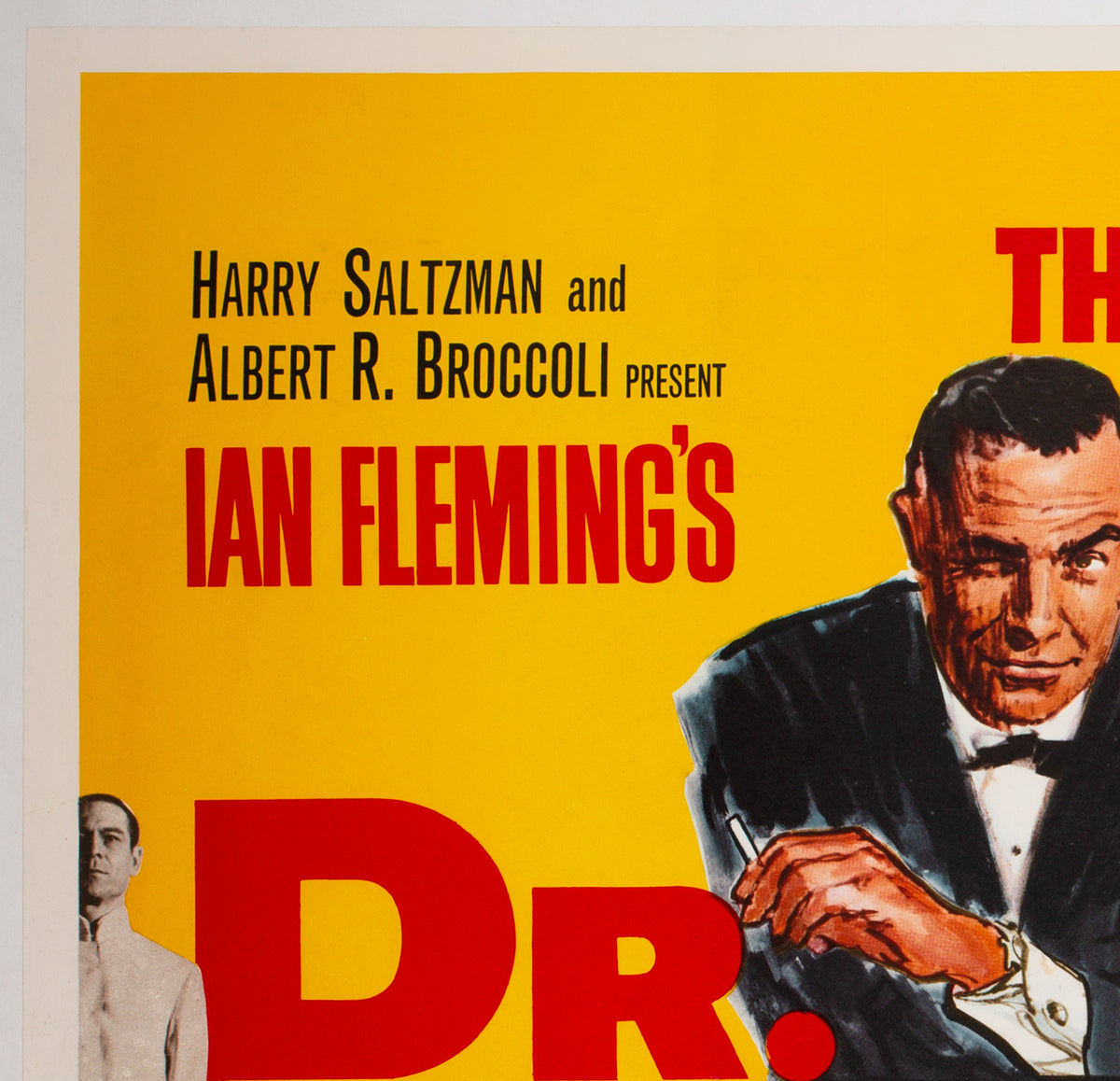 Dr No 1962 UK Quad Film Movie Poster, James Bond = detail