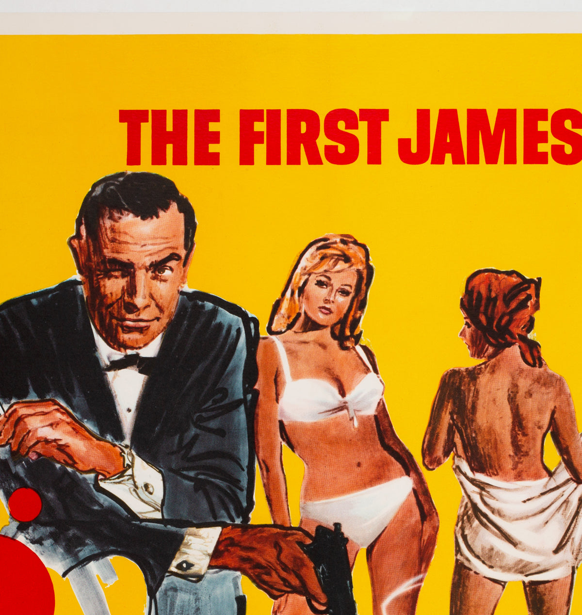 Dr No 1962 UK Quad Film Movie Poster, James Bond = detail