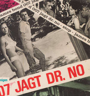 Dr No 1963 German A0 Film Movie Poster, Degen - detail