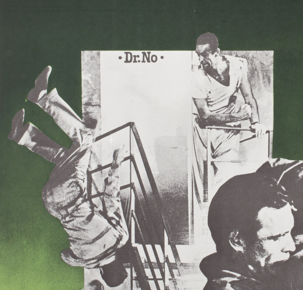 Dr No R1972 Swedish Film Poster, Aberg - detail