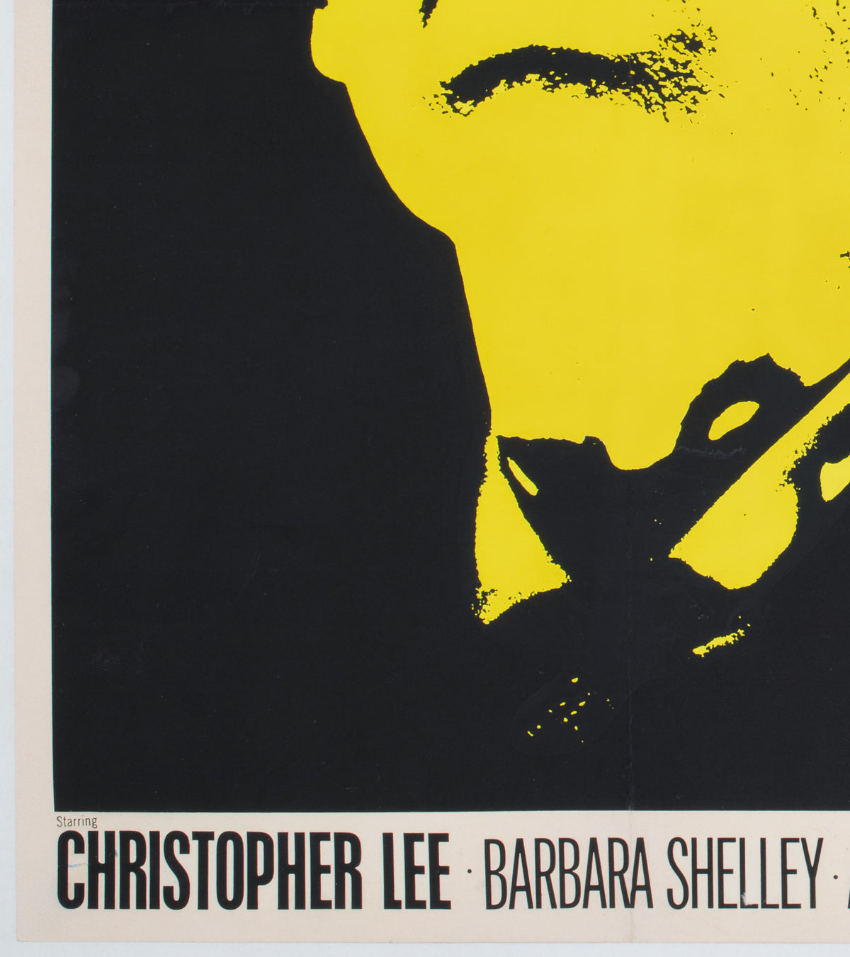 Dracula Prince of Darkness 1966 UK Quad Film Movie Poster, Tom Chantrell - detail