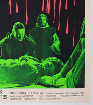 Dracula Prince of Darkness 1966 UK Quad Film Movie Poster, Tom Chantrell - detail