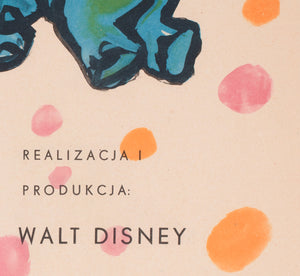 Dumbo 1961 Polish A2 Film Movie Poster, Anna Huskowska - detail