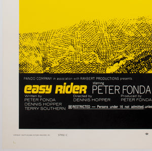 Easy Rider 1969 US 1 Sheet Style C Film Poster