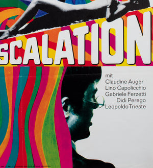 Escalation 1968 German A1 Film Poster - detail