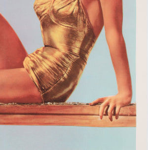 Esther Williams 1940s MGM Vintage Personality Poster - detail