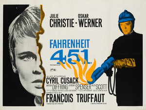 Fahrenheit 451 R1970s UK Quad Film Poster