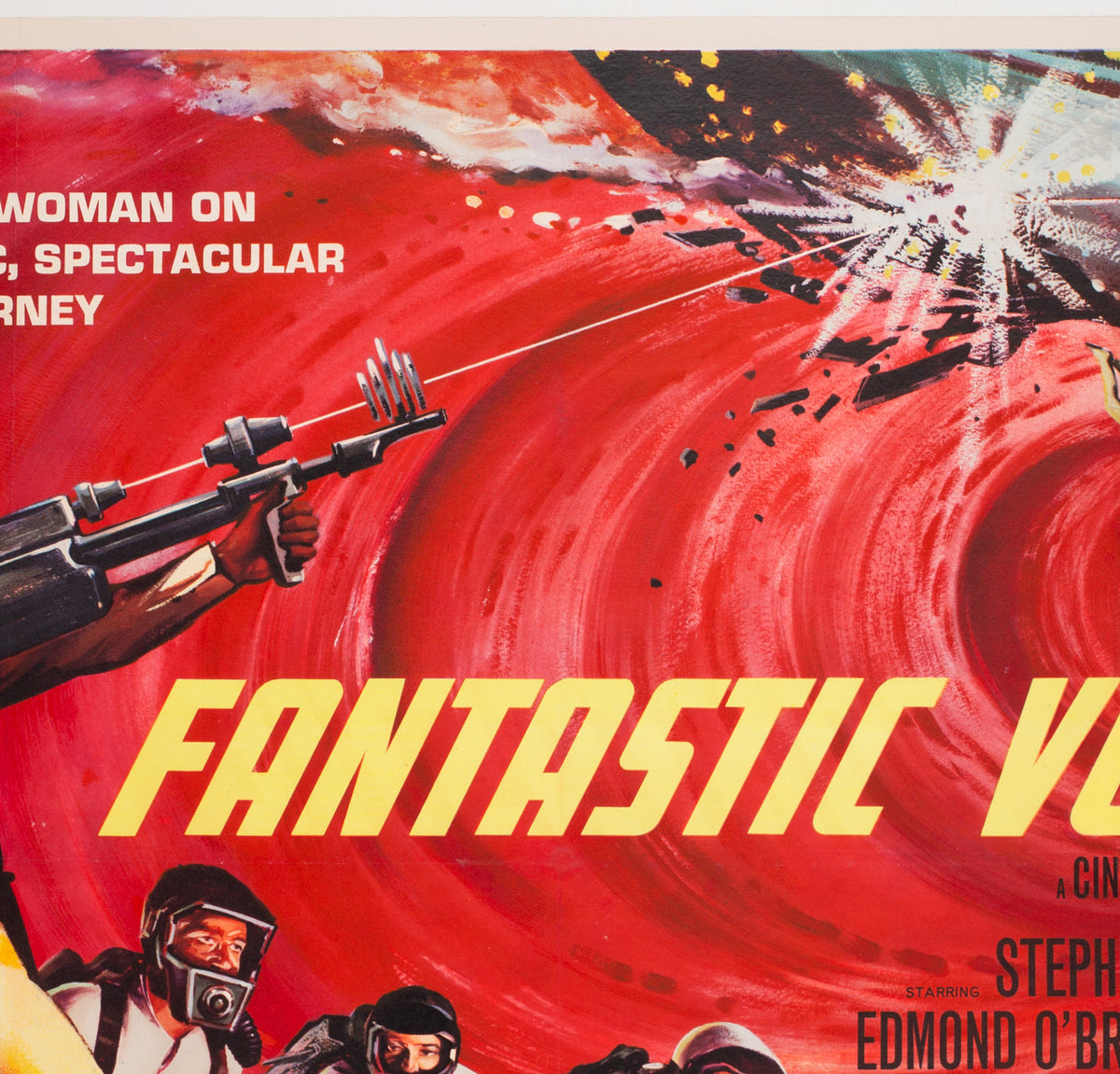 Fantastic Voyage 1966 UK Quad Film Movie Poster, Beauvais - detail