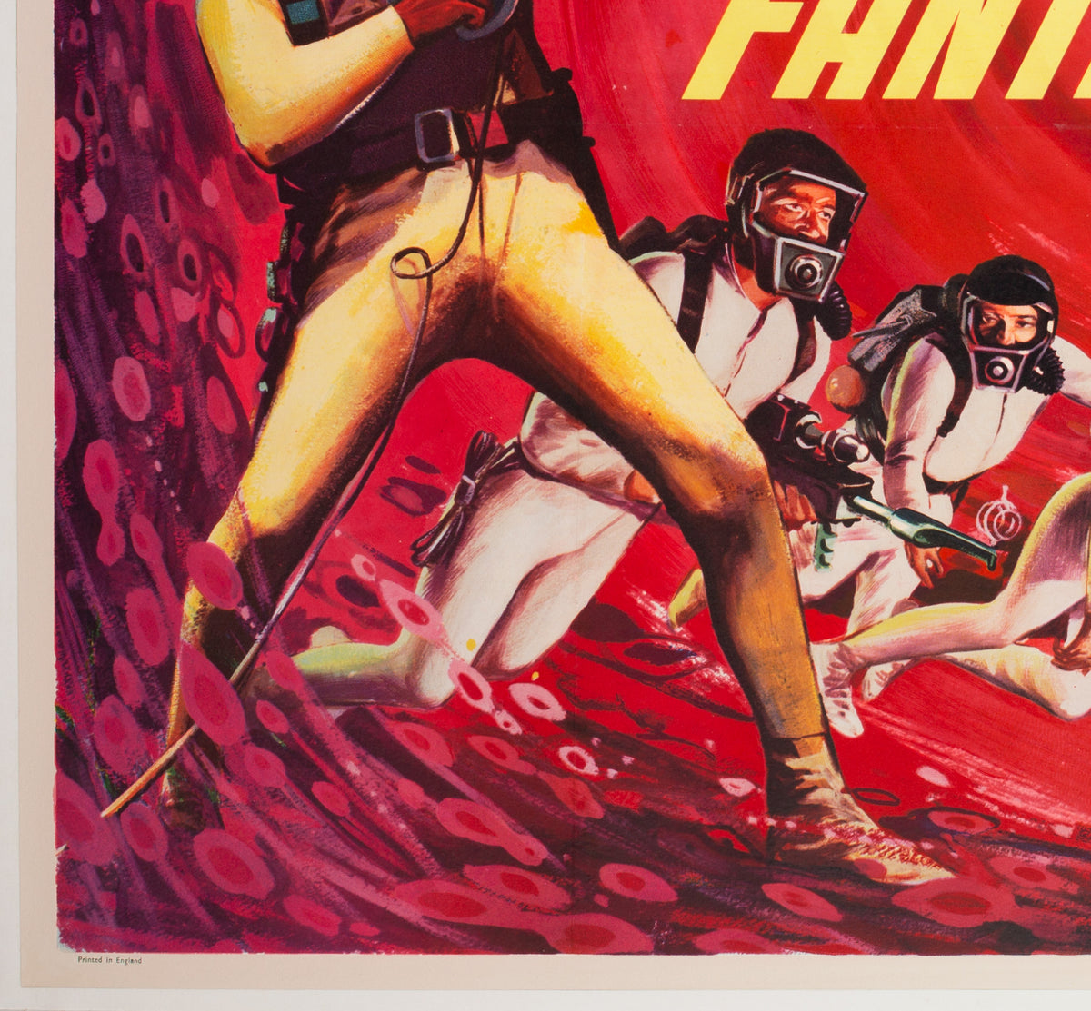 Fantastic Voyage 1966 UK Quad Film Movie Poster, Beauvais - detail