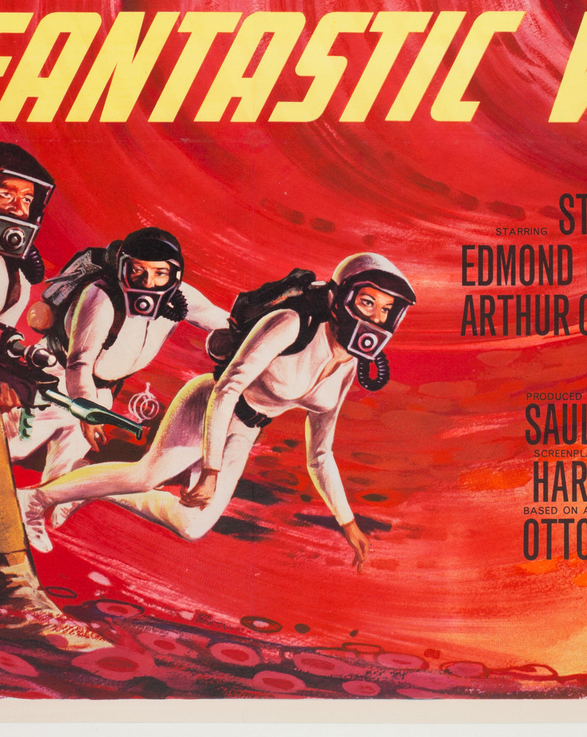 Fantastic Voyage 1966 UK Quad Film Movie Poster, Beauvais - detail