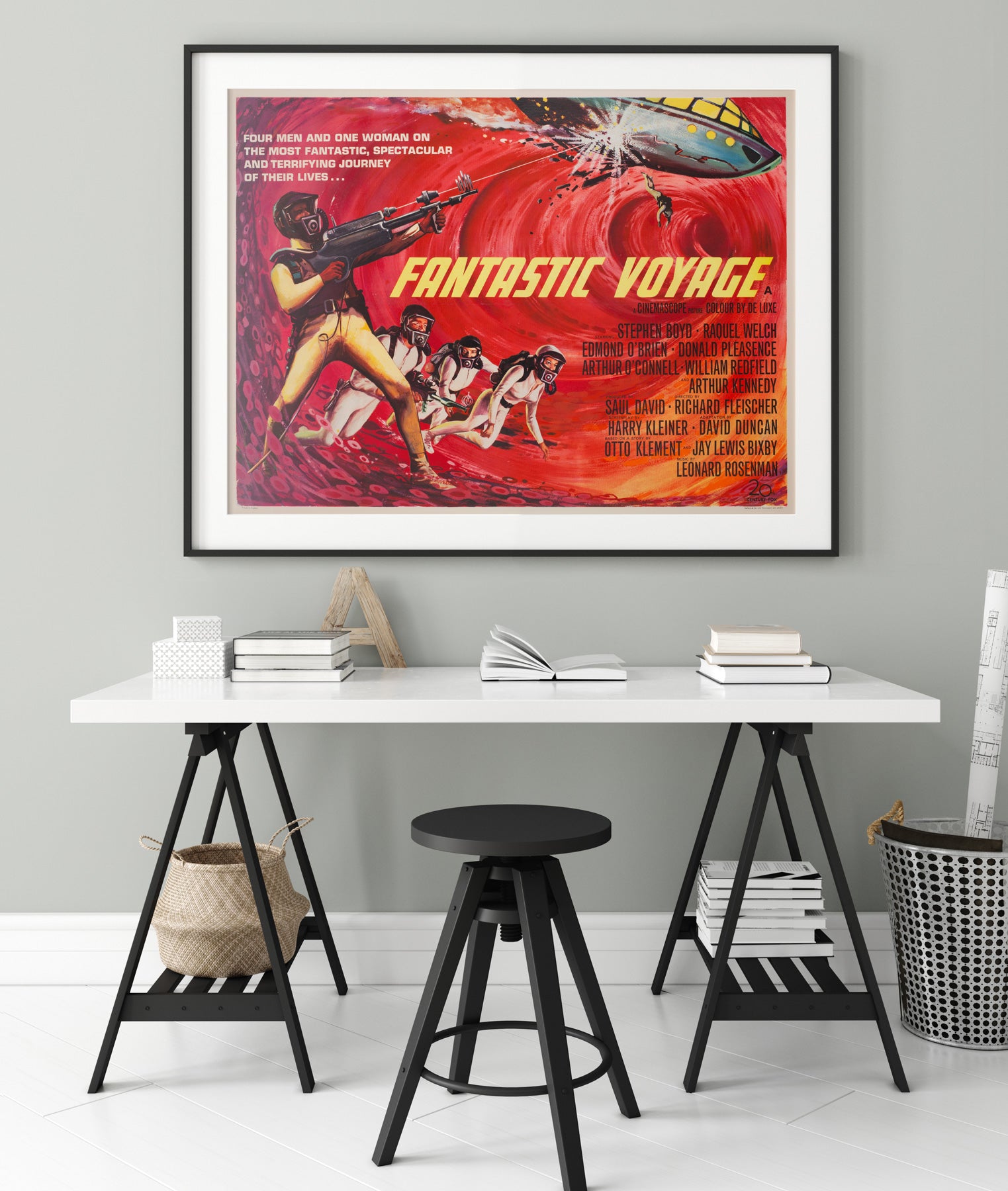 Fantastic Voyage 1966 UK Quad Film Movie Poster, Beauvais