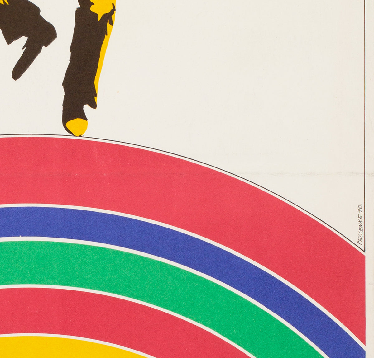Finian's Rainbow 1970 Hungarian Film Poster, Pecsenke - detail