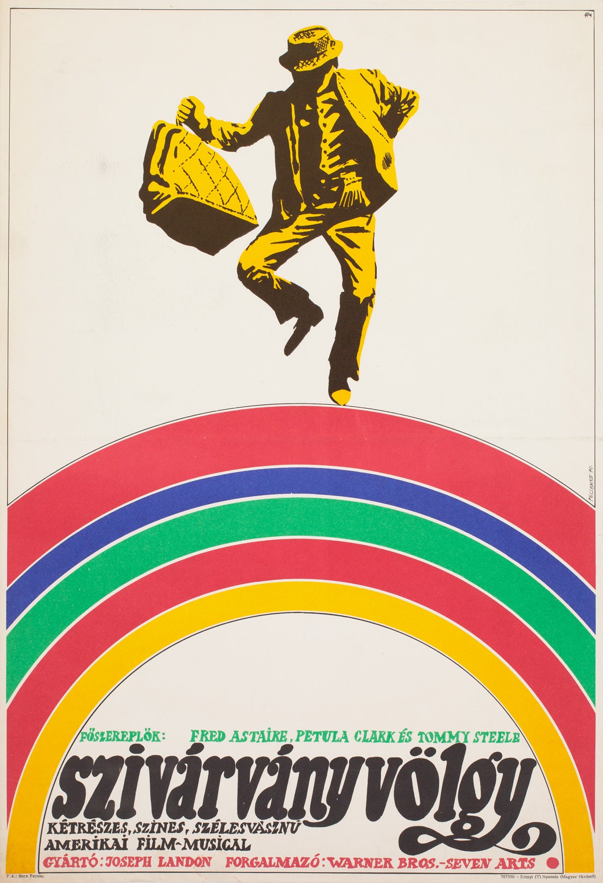 Finian's Rainbow 1970 Hungarian Film Poster, Pecsenke