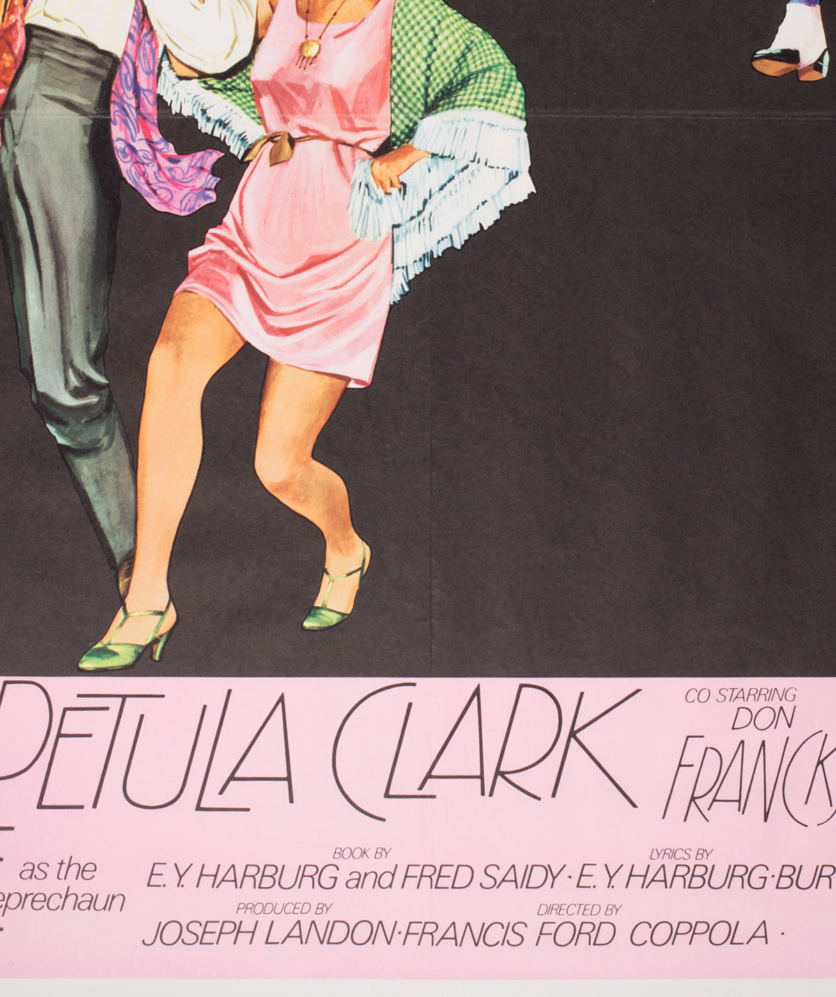 Finian's Rainbow 1968 UK Quad Film Poster, Chantrell - detail